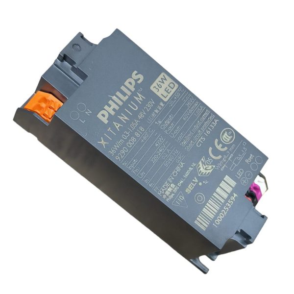 PHILIPS LED DRIVER XITANIUM 36W/M 0.3-1.05A 48V 230V - Imagen 2