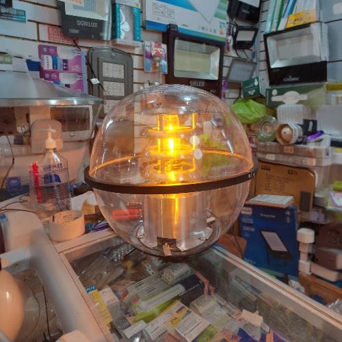Farola Esférica E-35 70W para Lámpara Vapor de Sodio o Halogenuro Metálico — Lynaled
