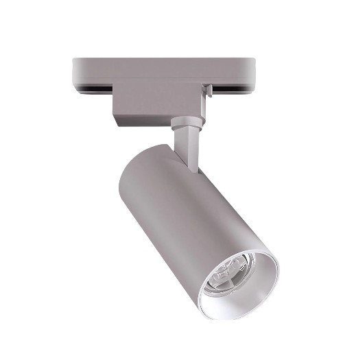 Spot LED para riel blanco 10W orientable, ideal para iluminación de exhibiciones, vitrinas, locales comerciales y proyectos de iluminación interior.