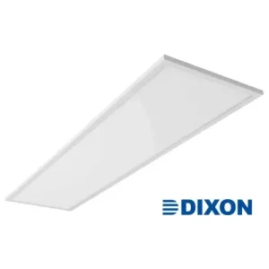 Panel LED Dixon 48W de 120x30 cm, luz blanca fría 6500K, flujo luminoso de 3500 lúmenes, ideal para oficinas, comercios y espacios interiores.
