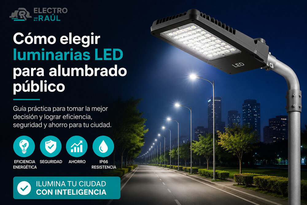 ¿Cómo elegir luminarias LED para alumbrado público