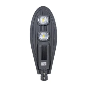 Luminaria Vial LED 100W SoluxLed de alto brillo, fabricada en aluminio de alta resistencia. Brinda una iluminación potente y uniforme para exteriores, con bajo consumo de energía y larga vida útil.