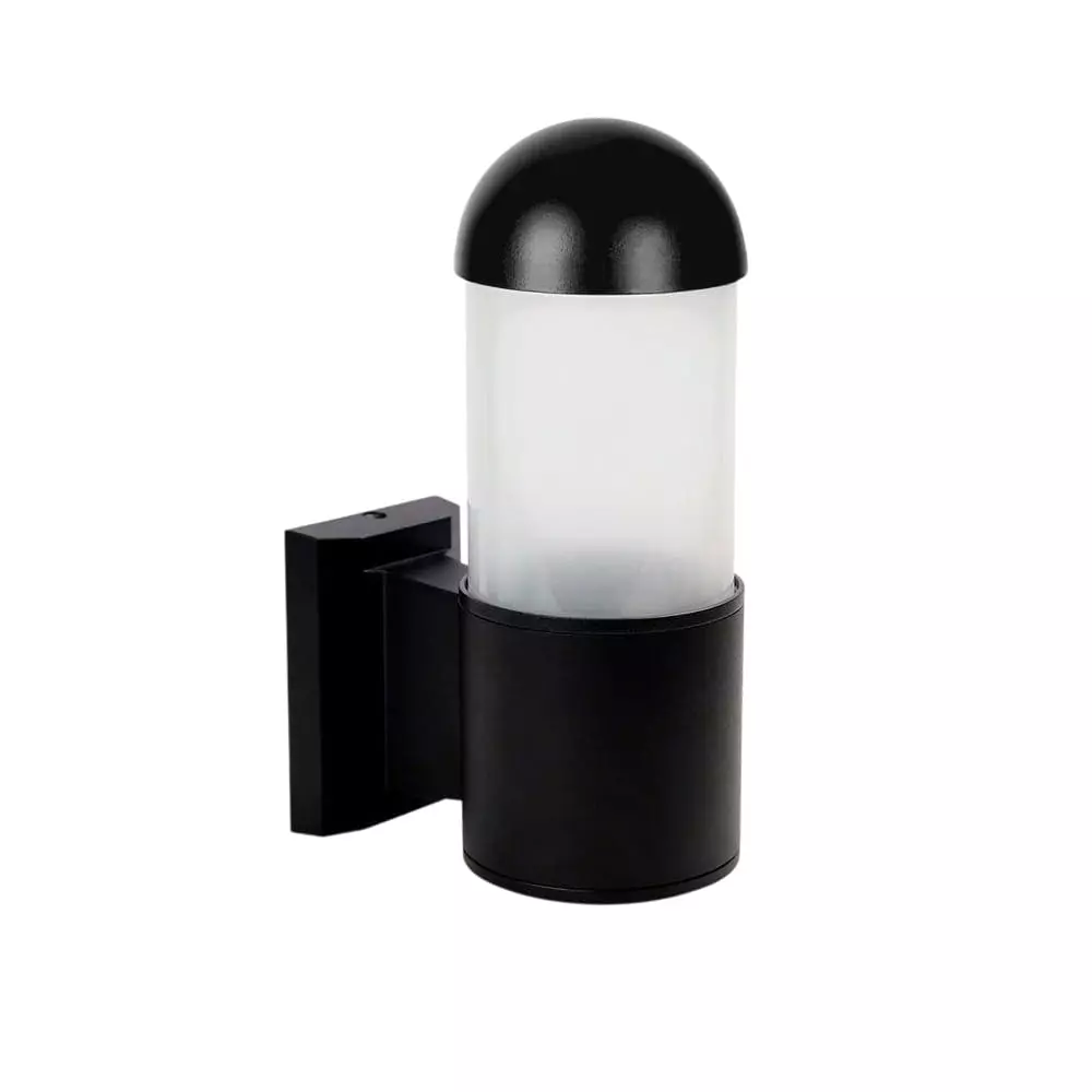 Aplique exterior Jacob para foco E27 hasta 35W, diseño moderno en color negro y protección IP65