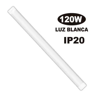 Fixture Slim LED Pavonado OPALUX 120W modelo OP-LB15120M, luz blanca, 120 cm para iluminación interior