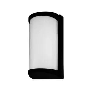 Aplique LED exterior 30W Lightech IP65 color negro, ideal para patios, terrazas, pasillos y jardines