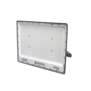 Reflector LED Slim LUMIMAX 300W 6500K IP66, luz blanca fría para iluminación exterior e industrial