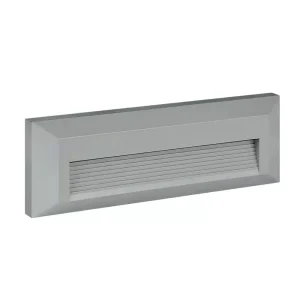 Luz guía rectangular LED 6W CCT IP65 Lightech color gris, ideal para escaleras, pasillos, muros y áreas exteriores
